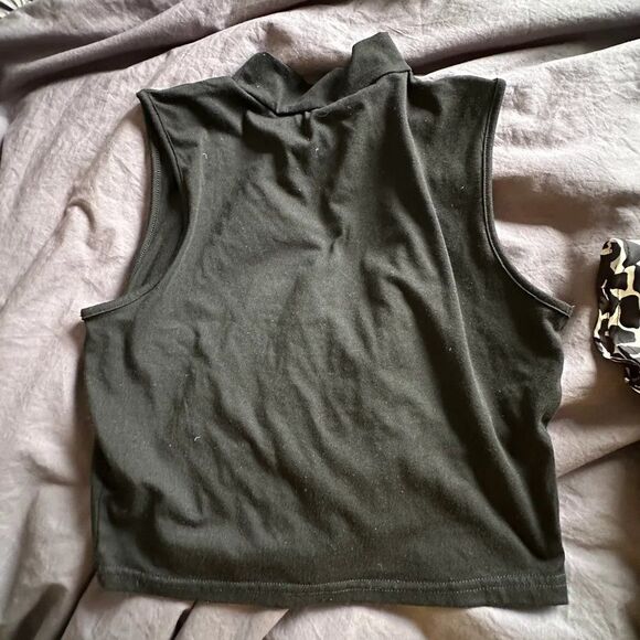 SHEIN Solid Mock Neck Tank Top and Allover Print Skirt Set Size Large NWOT - Picture 5 of 5